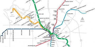 Dallas area rapid transit kartta